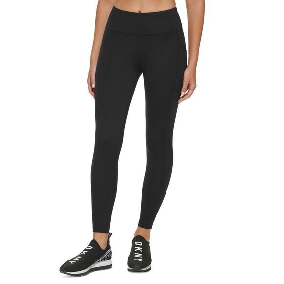 Dkny Sport Women's Balance Compression Super Soft High Rise Legging - Black Size - Picture 1 of 3